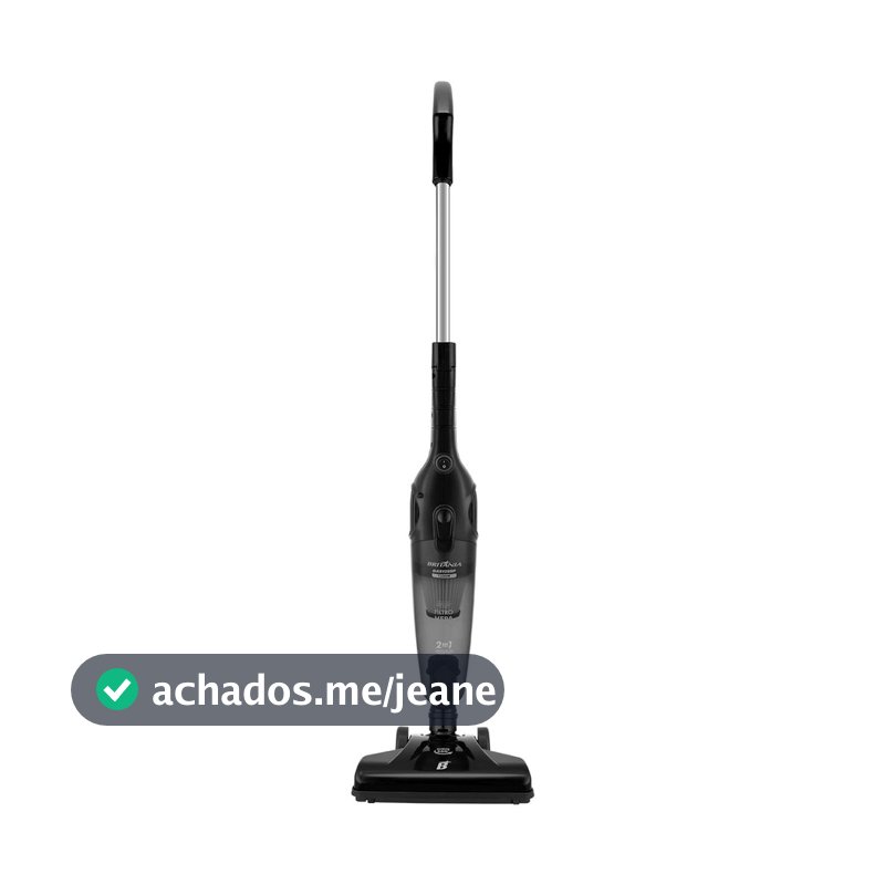 Aspirador de Pó Vertical Britânia 2 em 1 BAS1295P 1250W