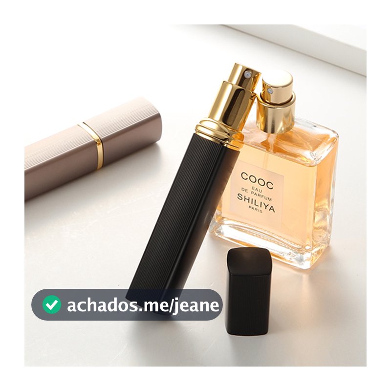 Porta Perfume Recarregável Reutilizável Decant para Bolsa, Bolso e Viagem