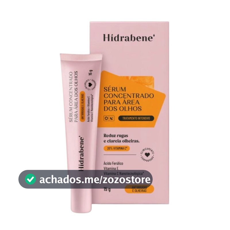 Sérum Área dos Olhos Hidrabene Vitamina C 20%: Clareador e Antirrugas (15g)