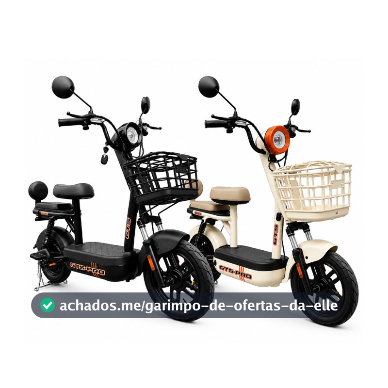 Scooter Elétrica GTS Pro 500W 32km/h Com Cesta