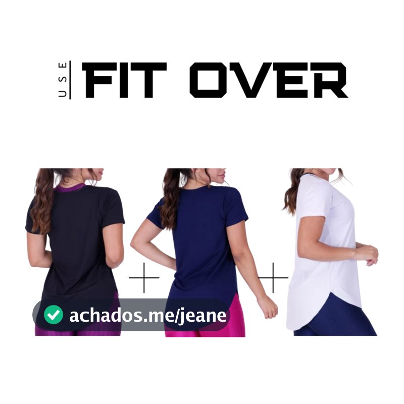 kit 3 blusas tapa bumbum com manga curta fitness academia básica