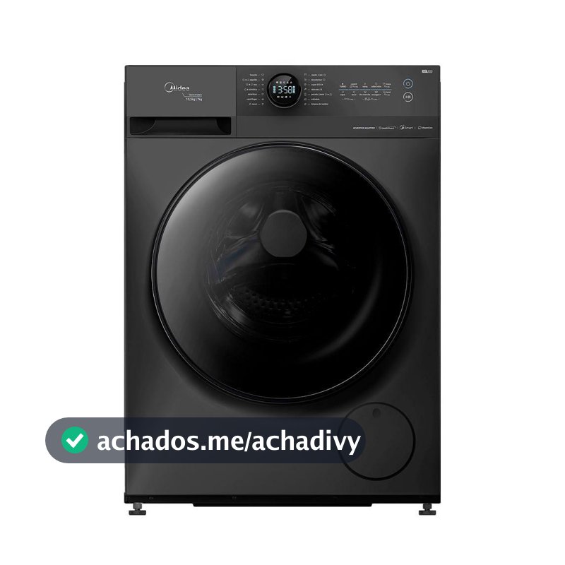 Lava e Seca 10,5kg Midea HealthGuard Titanium Conectada MF200D105WB/GK-02 220V
