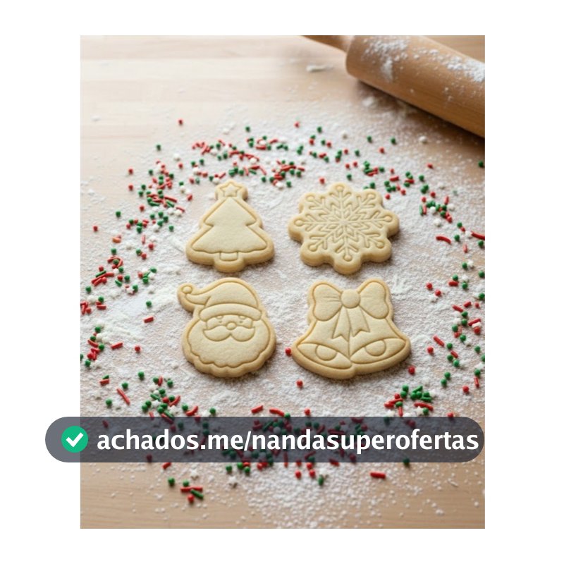 Sino , Arvore de Natal e Papai Noel Cortador de Biscoito / Cookies / Massinha / Biscuit Carimbo Natal kit 4pçs