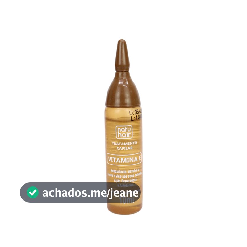 Ampola de Tratamento Capilar Vitamina E Natuhair 10ml - (Unidade)