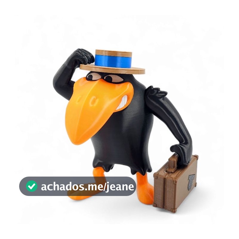 Boneco Jubileu Obrigado Amigo Você é um Amigo: Action Figure Colecionável Presente Turma do Pica-Pau
