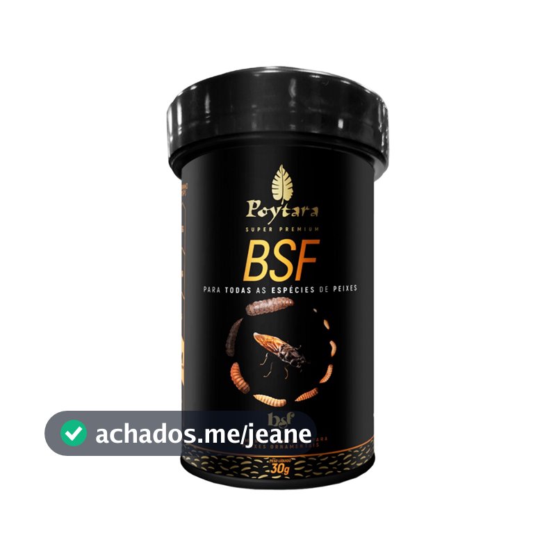 Ração Premium P/ Todos Peixes Poytara Black Soldier Fly 30g