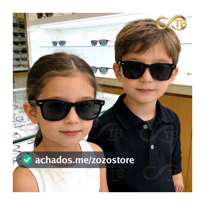 TB Shop Feminino Óculos de Sol Infantil Polarizado Menino Menina Proteção UV Estilo Fashion
