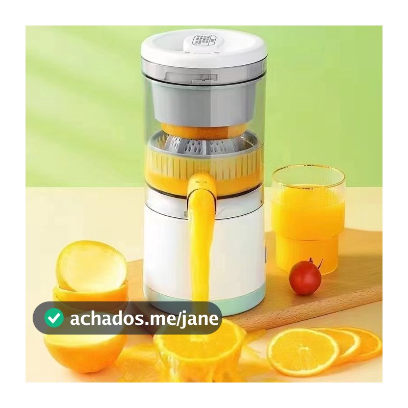 Espremedor Elétrico Laranja Limão Frutas Fazer Sucos Recarregável usb