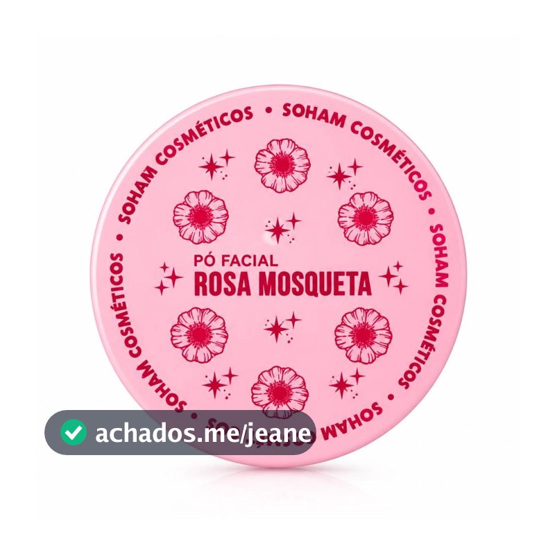 Pó Facial Rosa Mosqueta SoHam Cosméticos – Maquiagem para o Rosto