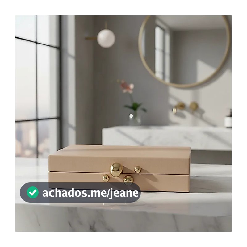 Caixa Decorativa Organizadora Em MDF Com Revestimento Orgânico