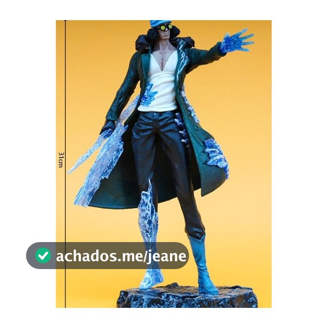 Anime UMA Peça Mercadoria Estátua Grande Jogador Almirante Aokiji Figura EM Pé Modelo Jogar Ornamentos DE UMA Peça