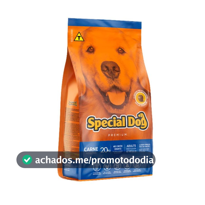 Ração Special Dog 20Kg Para Cães Adultos Sabor Carne