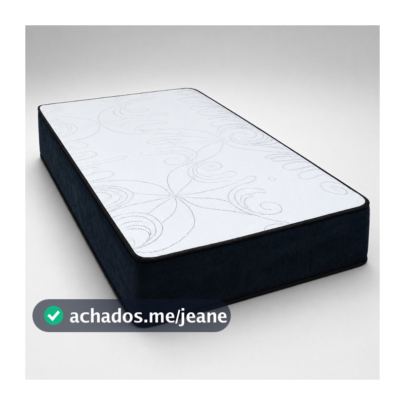 Colchão Solteiro Espuma D28 88x188x17cm Dupla Face Firme Ortopédico Antialérgico Tecido Bordado Fenix