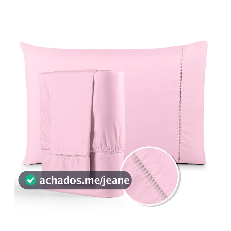 Jogo de Cama Lençol 400 Fios Ponto Palito Aconchegante Hotel Berço Solteiro Casal Queen King 02 e 03 Peças