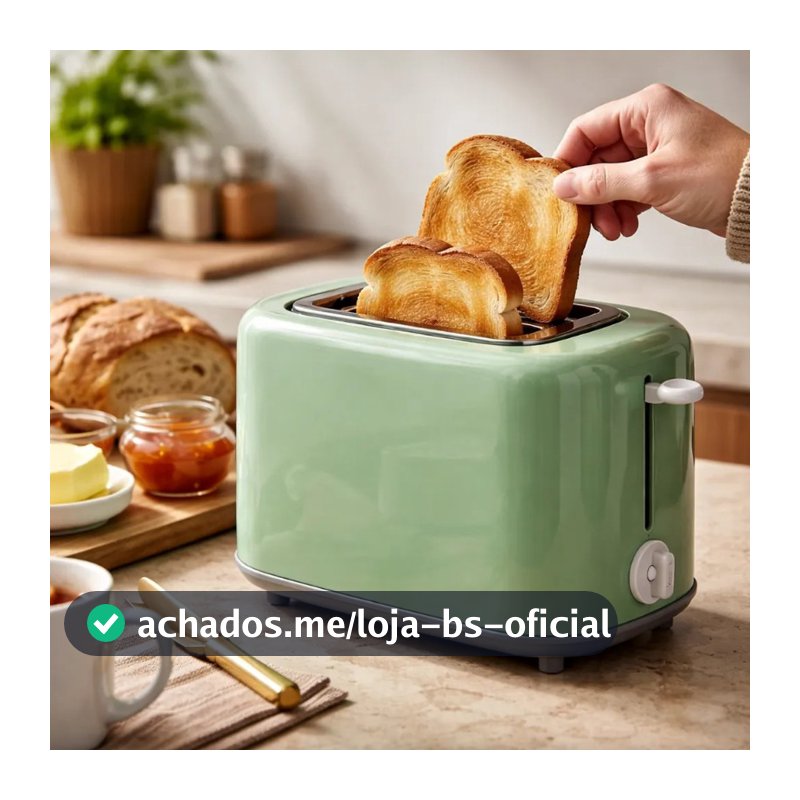 Torradeira de Toque Elétrica Slots Duplos Largos Para Pães 6 Níveis de Tostagem 110V/220V