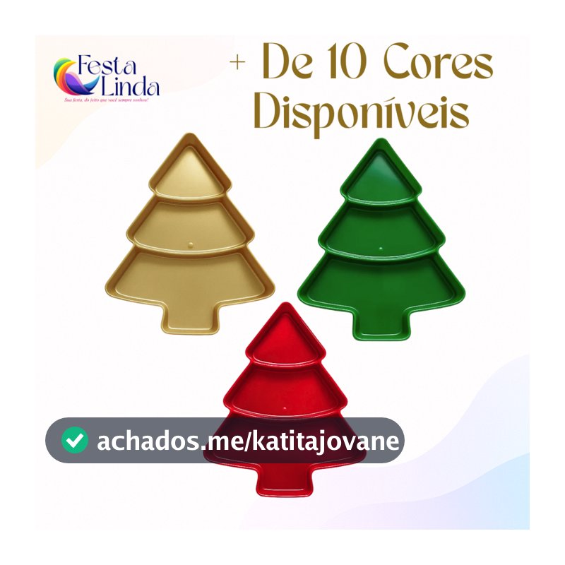 BANDEJA PETISQUEIRA ARVORE DE NATAL UNITARIO - 22 CM X 28,5 CM