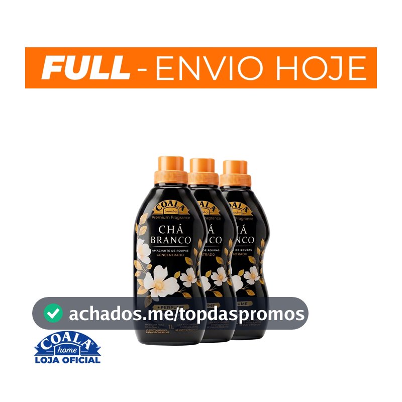 Kit Amaciantes Chá Branco Coala Laundry - 3 Unidades