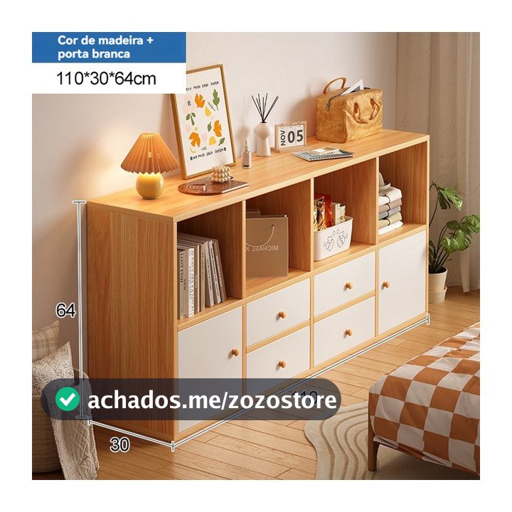 Estante de armazenamento para crianças, armário baixo de chão, armário de armazenamento para estudantes