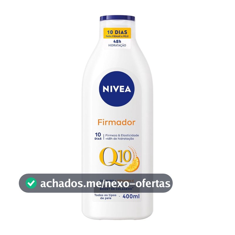 Creme Firmador NIVEA Q10 + Vitamina C 400ml – Hidratação e Firmeza da Pele