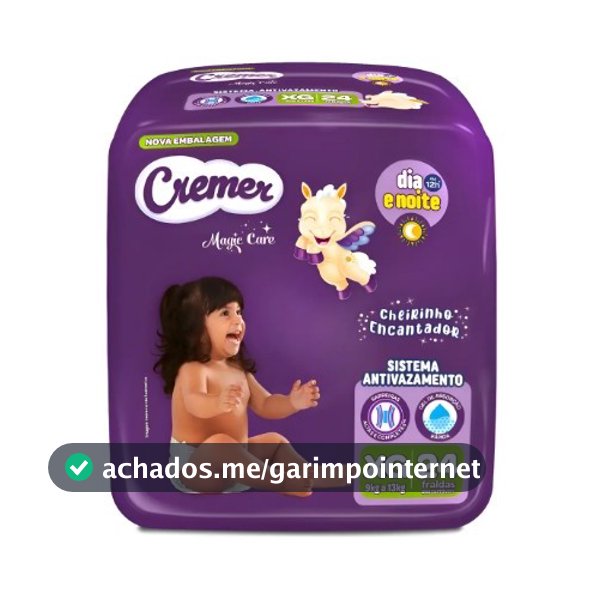 Fralda Cremer Econômica Xg 24 Unidades