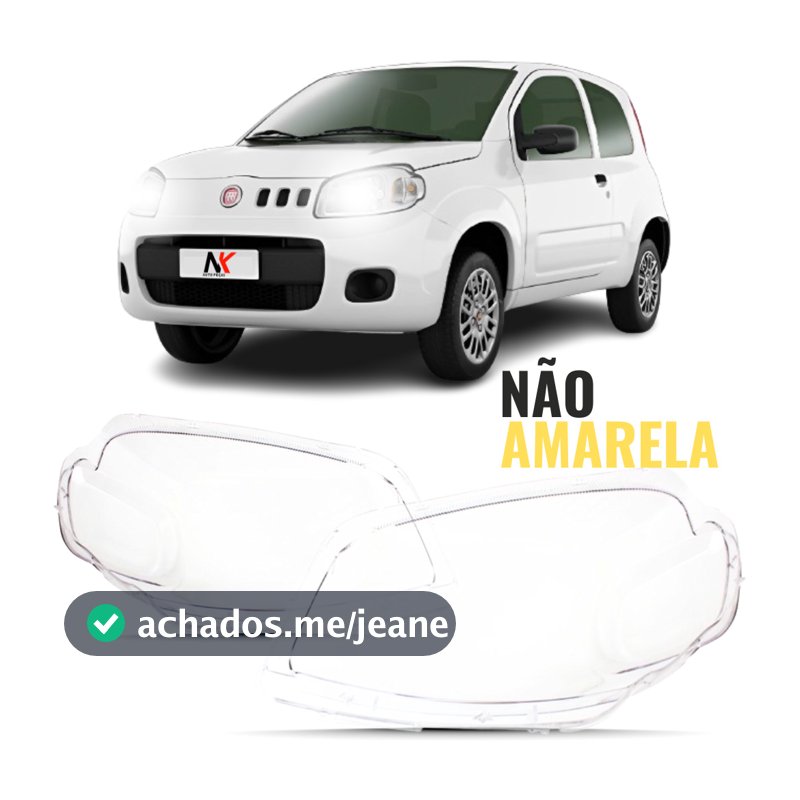 Par/Un Lente Farol Fiat Uno Vivace Way 2010 2011 2012 2013 2014 2015 Farolete