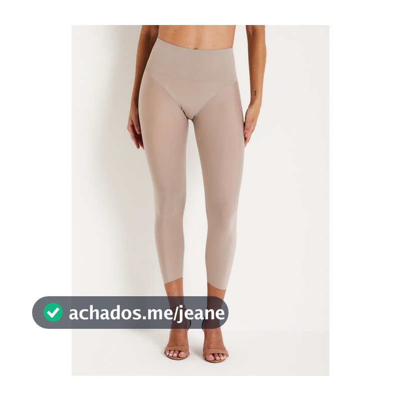 Calça Capri Modeladora Liz Invisible Zero Marcas Cintura Alta sem costura segunda pele