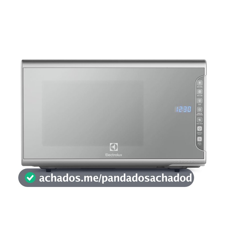 Micro-ondas Electrolux 31L cor Inox Espelhado com Painel Integrado e Função Tira Odor (MI41S)