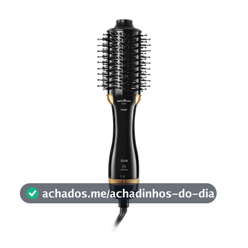 Escova Secadora Britânia Nanocerâmica 1300W Infrared BES24P