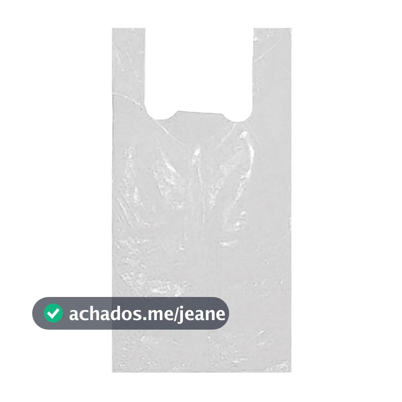 Sacola alça camiseta branca 60x80 extra grande - lojas em geral - artigos  cama mesa e banho 20 sacolas EXTRA GRANDE