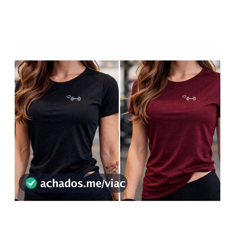 Baby Look Dry Fit 2 Unidades Pack Promoção Academia Treino Tecido Fitness Preço Fábrica