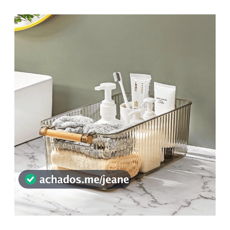 Caixa Organizadora Transparente Cesto Organizador Geladeira Cesta Organizadores Banheiro Multiuso