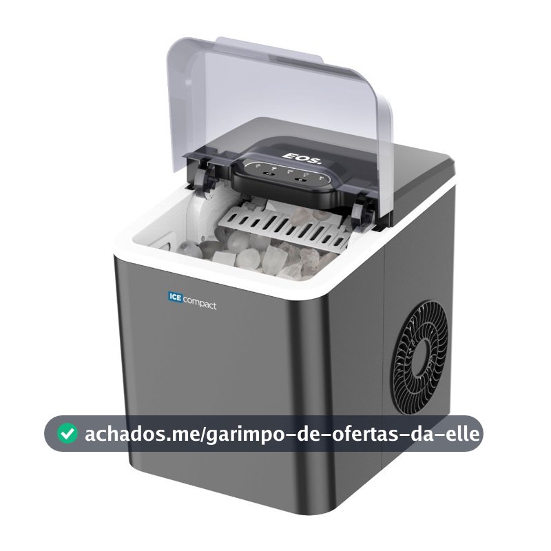 Máquina de Gelo 12 kg Ice Compact cinza EMG04 - EOS