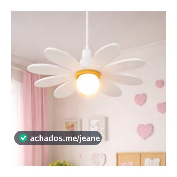 Lustre Infantil Flor - Lustre Para Quarto Infanti