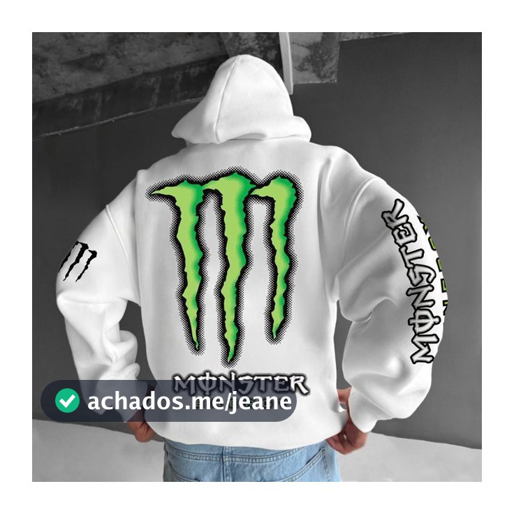 Moletom Blusa Monster Energy fox Streetweear 100% Algodão