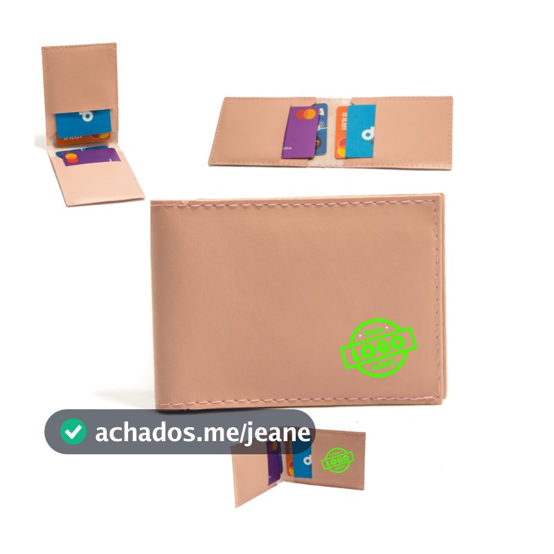Mega Kit 100 Porta Cartão Personalizado Feminino masculino Sua Logo