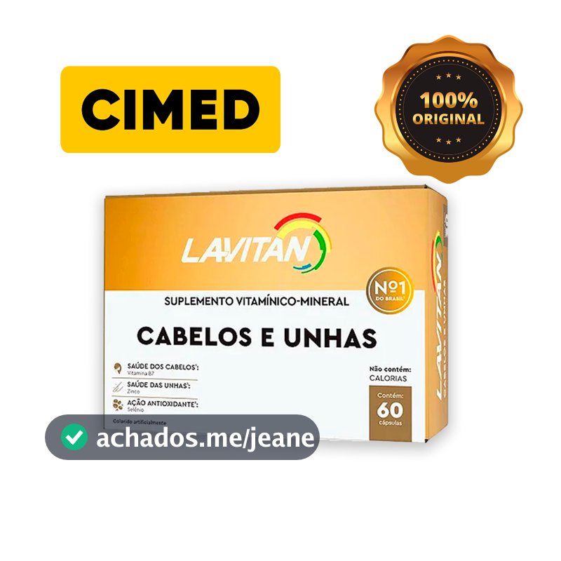 Lavitan Hair Cabelos E Unha Cimed 60 Cápsulas com Biotina