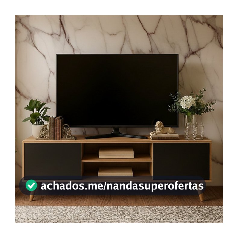 QUEIMA DE ESTOQUE - Buffet Aparador Para Sala Com 2 Portas Rack Para Tv 50 Polegadas