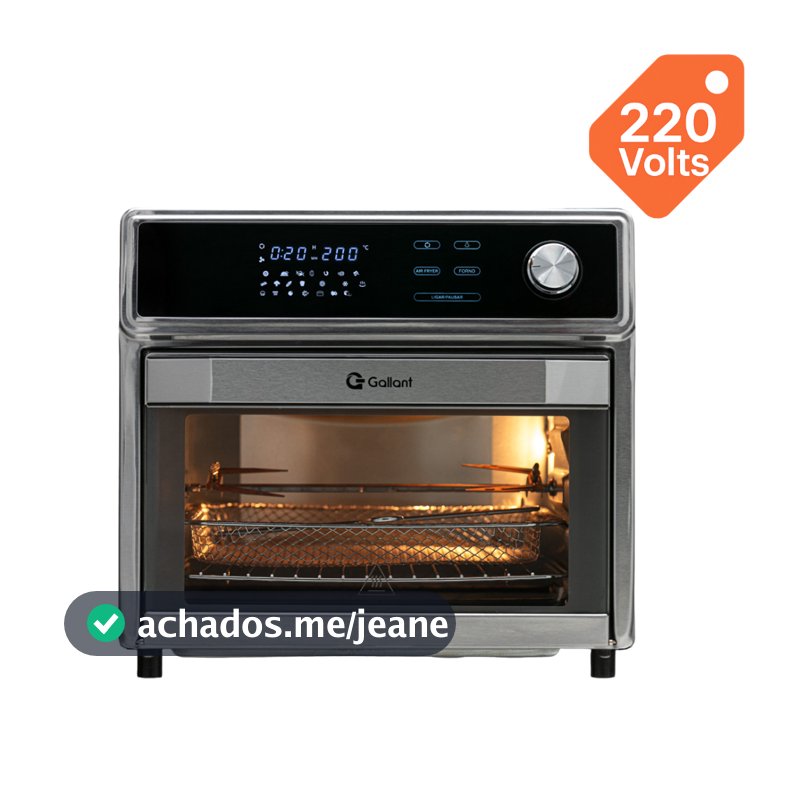 Fritadeira Air Fryer Forno 25L Gallant Digital GFE25 Rotisserie 220V