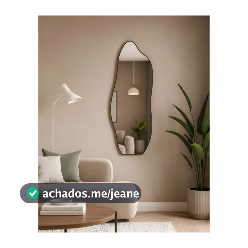 Espelhos Decorativos de Luxo em Couro Orgânico Quarto Corpo Inteiro Design Premium Sala Banheiro Polido Hall e Salão
