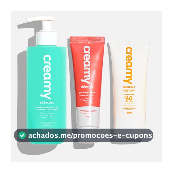 Kit Antioleosidade - Limpador Facial, Gel Creme Hidratante Facial Calming Cream, Protetor Solar FPS 60