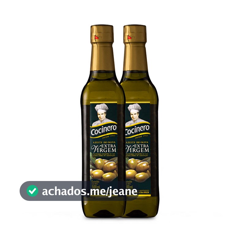 Kit 02 Unidades Azeite Extra Virgem 500ml Cocinero