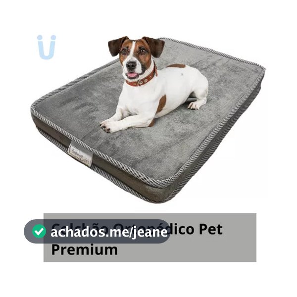 Comfortwell Colchão Pet Ortopético Caminha Cama P, M e G Premium Para Cães Gatos Cor Cinza