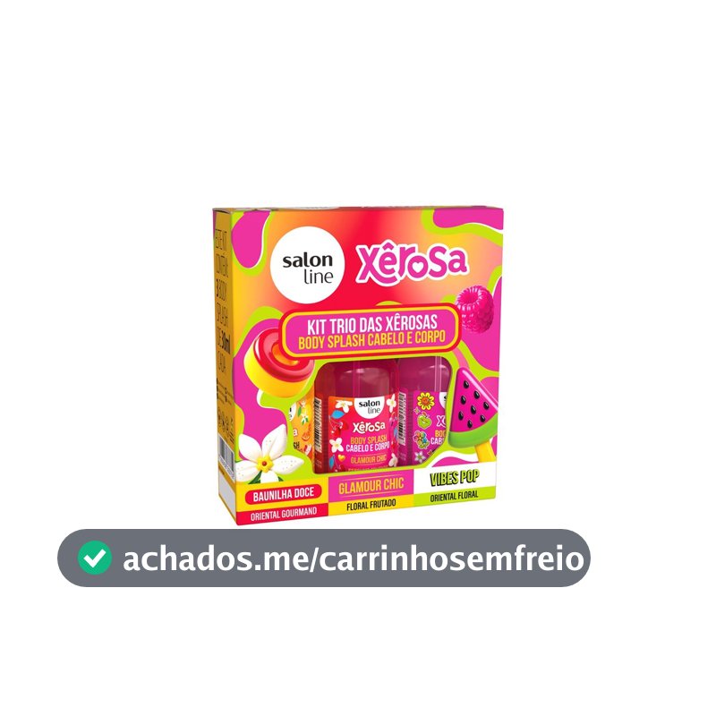Kit Xerosa com 3 Body Splash 30ml