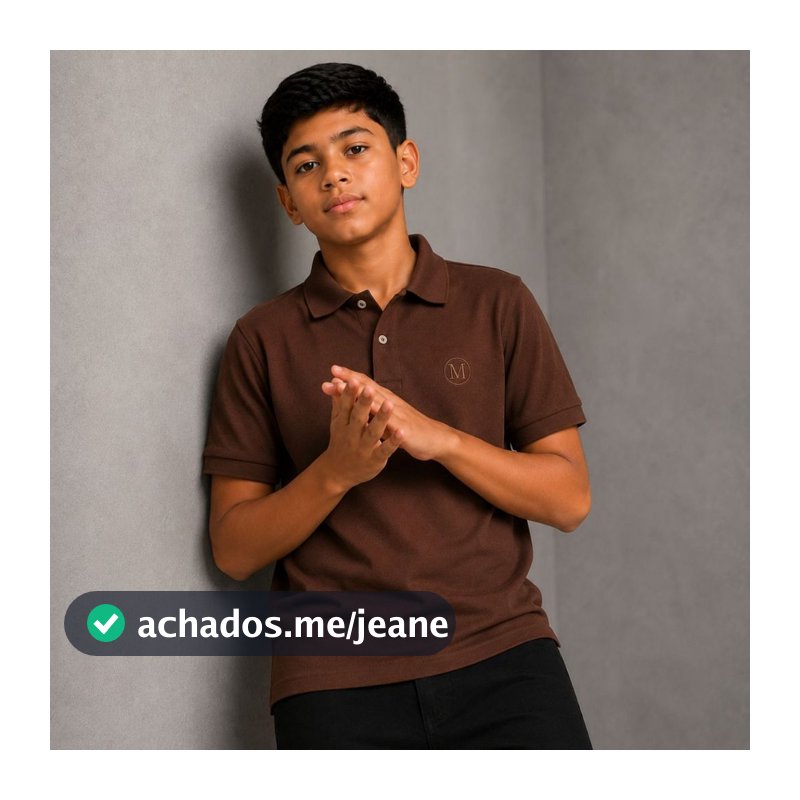 Camisa Polo Piquet Tecido Premium Gola Polo Infantil Juvenil Menino Masculina
