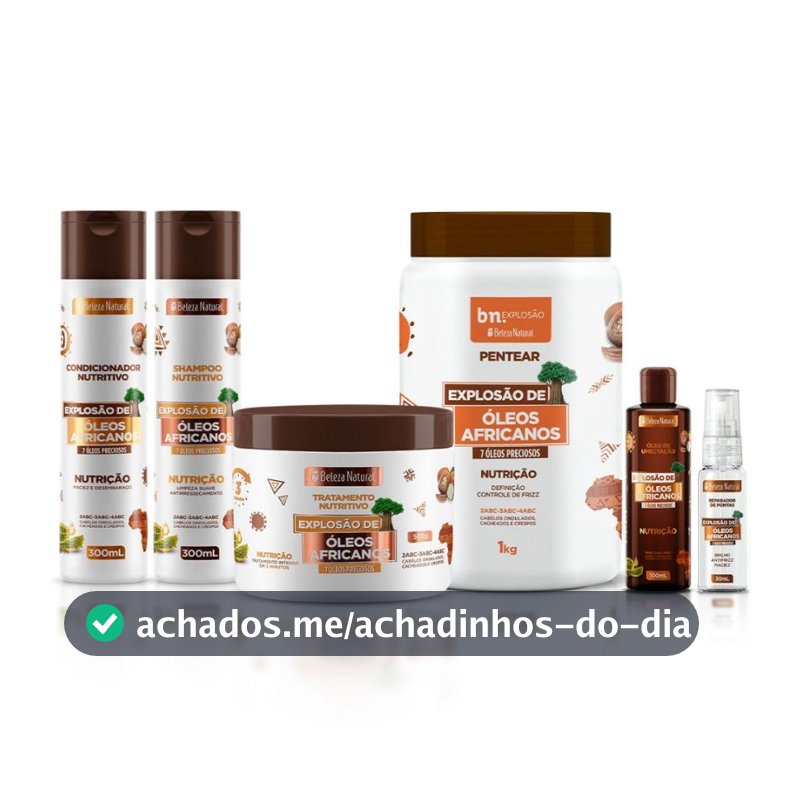 Kit Óleos Africanos + Reparador de Pontas bn.Cachos