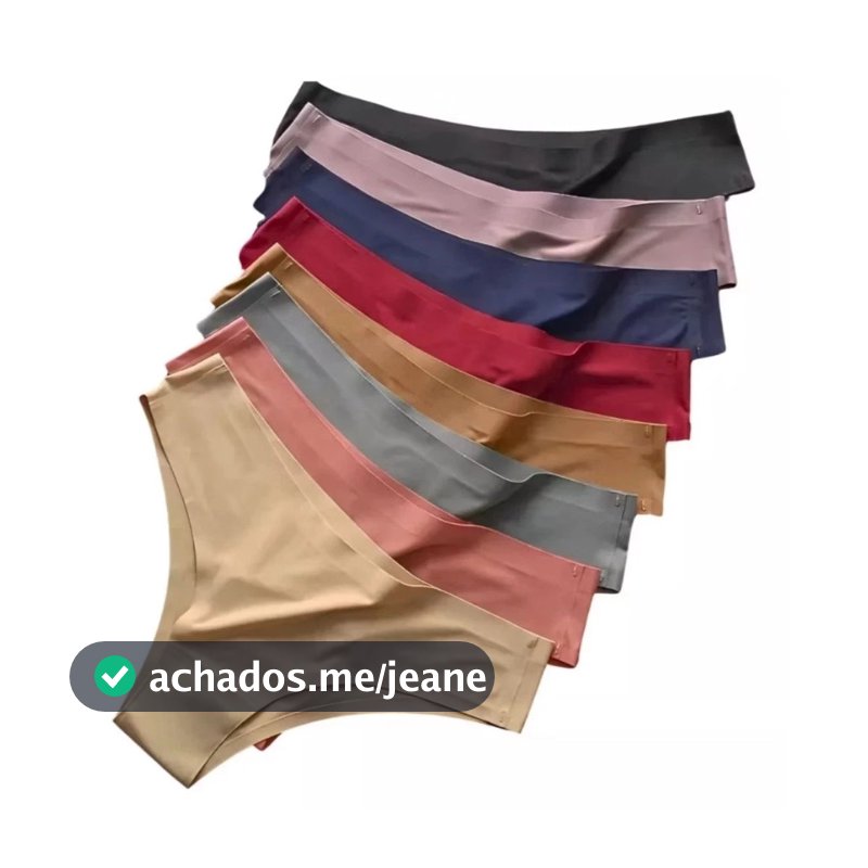 Kit 5 Calcinha Sem Costura Não Marca Calcinha Corte a Laser Tanga Ad