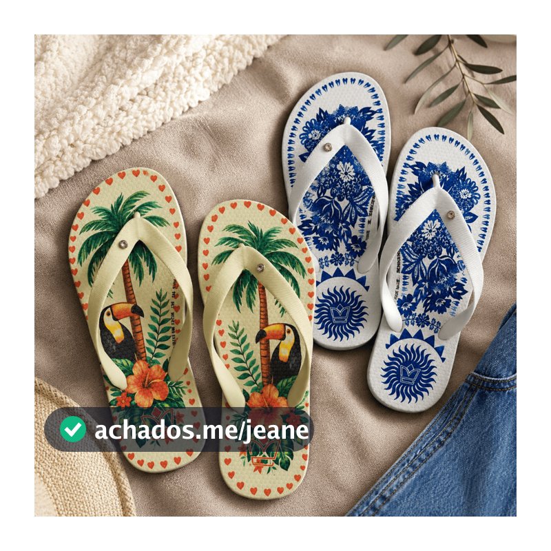 Kit 02 Chinelos Feminino Estilo Moderno Confortável