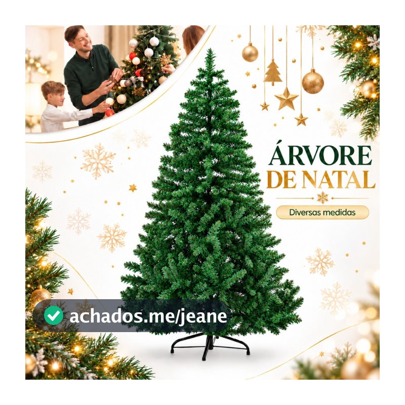 Árvore de Natal Premium Luxo Super Cheia Grande Decoração de Natal