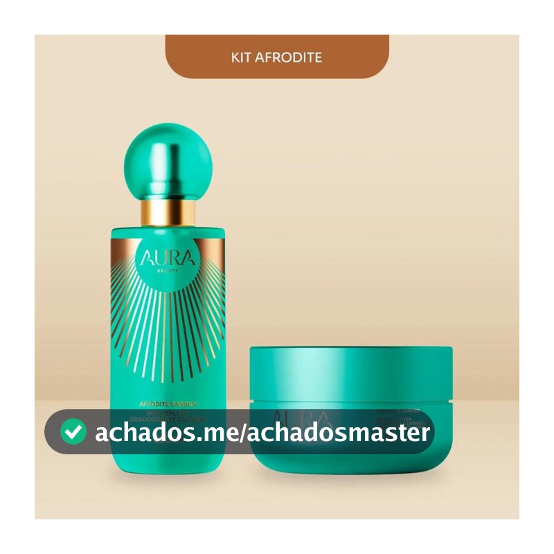Kit - Body Splash Afrodite Garden 200ml + Manteiga Iluminadora 200g