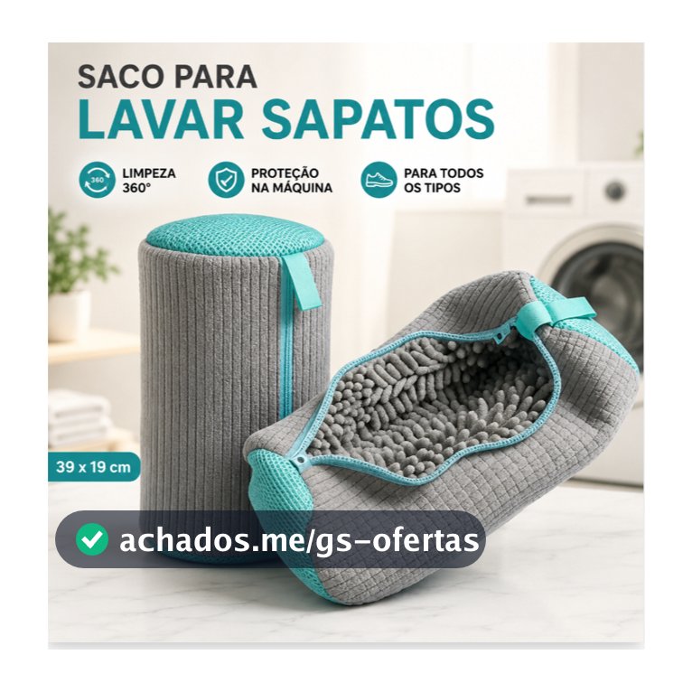 Saco Para Lavar Sapato Tênis Máquina de lavar Limpeza Anti Deformação Viagem Lavanderia-1/2pc